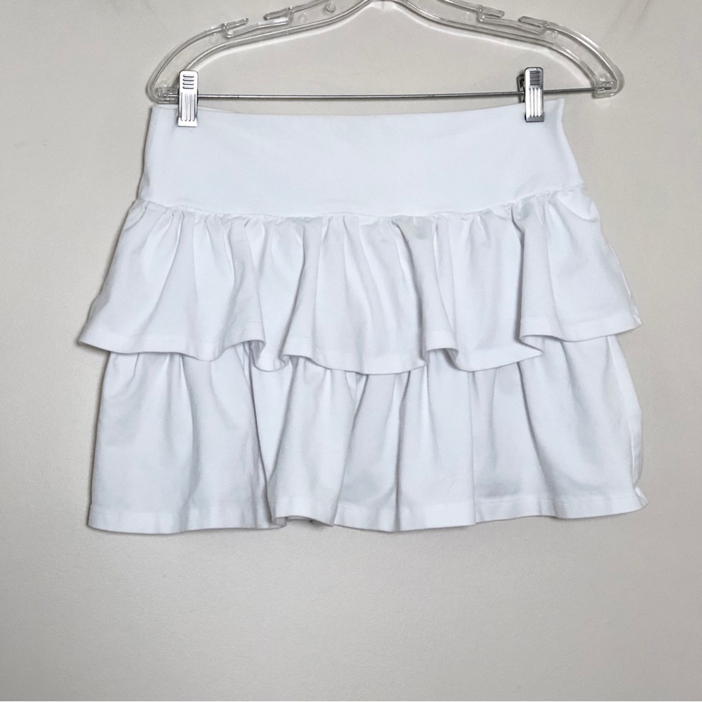 Aritzia Sunday's Best White Ruffled Skirt